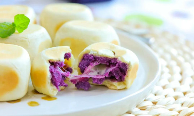 甜品做法大全 紫薯仙豆糕