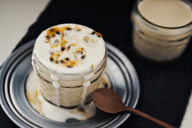 廣州甜品培訓-百香果酸奶意式奶凍